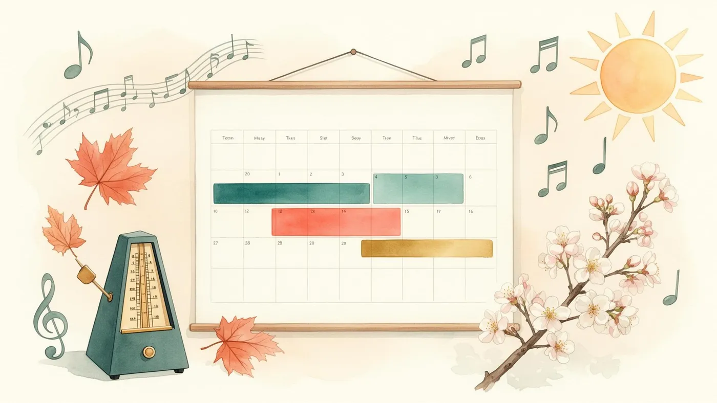 Planning Your Music School Academic Year: Term Dates, Holidays and Exam Seasons